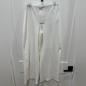 Zara Ivory Textured Trousers